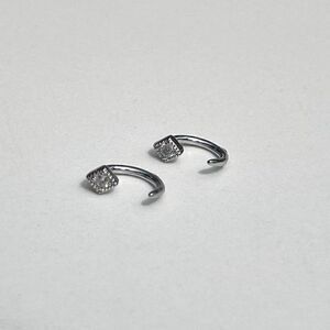 New! “Mona” Silver Loop-In Earrings